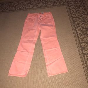 Faded glory coral colored stretch jeans